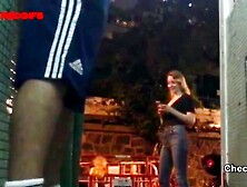 She Sees Him Jerking Off and Likes It