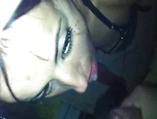 Sexy Arabian girl is covered with cum from many dicks