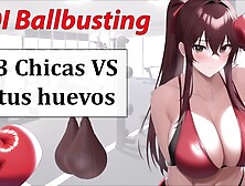 Audio JOI CBT - three Boxeadoras VS tus huevos.