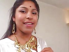 Indian Woman sucks and copulates 2 ramrods anally