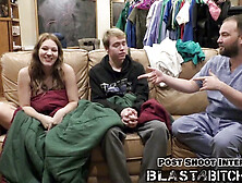 Medical fetish role play with a dominant nurse and shy patient