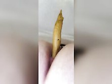 Beautiful Yellow Poop Closeup