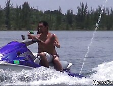 Amateur teens orgy partying on the boat