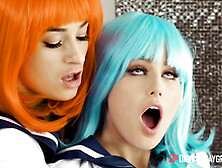Crazy For Cosplay Horny Lesbian Teens Sex