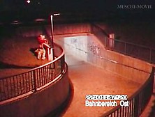 Couple fucking in front of a security camera caught on video