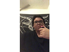 Wood Pipe Smoking