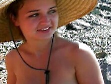 Gorgeous Teen Gets Her Hairy Pussy Boned On The Beach Pov