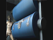 Genie Girl stuck on wringer