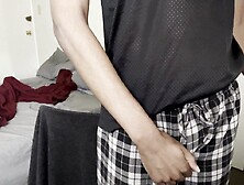 Stroking and cumming on webcam