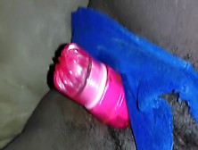 Fat Soaked Pussy Get Fucked By Dildo