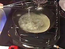 after bukkake - scrambled eggs