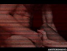 Hot slut fucked in her slit while she eats cock in 3som