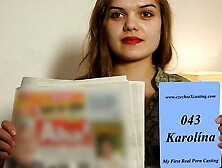 Czech Sex Casting featuring Karolina's curvy movie