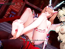 Anime babe with big boobs in a wild RPG adventure