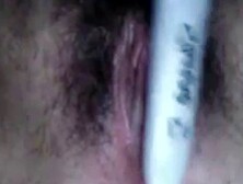 Masturbating With Pen on cam