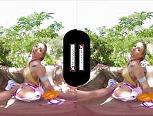 Vídeo de sexo ao ar livre em VR com essa vagabunda sendo fodida