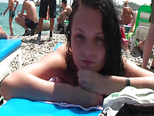 Hot babes in bikini go down in compilation