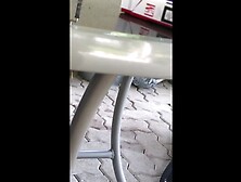 tight teen pussy in short leggings cameltoe