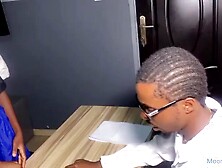 Tiny squirting snatch student bangs bbc teacher in office