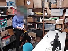 Black Teen Shoplifter With Big Natural Boobs Fucked By White Officer (Daya Knight)