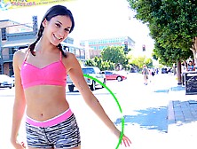 Homemade with a solo brunette chick fingering her cunt - Roxanna