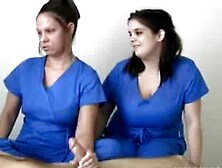 Nurses Gets Massive Cumshot