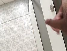 Small Cock Play In Public Toilet,  Got Scared When Man Came Out Of Cubical