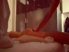 Surprise Anal.  Slut Wife Fucked By Massage Boy And Swallow All His Cum