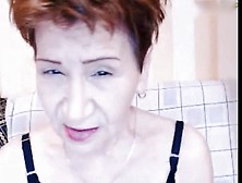 Skinny granny multi-orgasm