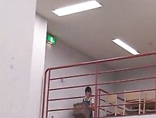 Brunette Asian Girl Seducing Her Coed In The Library