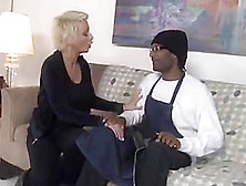 Blond Milf Struggles To Take Blk Cock