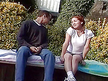 Young Redhead Deflowered In Public