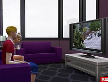 Son Mounts Sleeping American Blonde Mom After She Got Drunk And Fell Asleep - Family Sex Taboo - Adult Sex Tape - Forbidden Sex