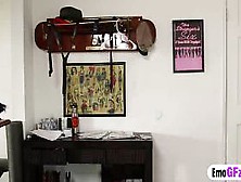 Young emo girlfriend Sheena Rose a big black cock