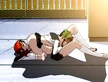 Horny anime lesbian teens skip class to lick pussy in the schoolyard ⋇ HENTAI Porn