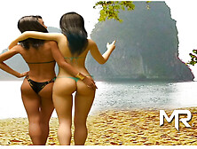 Retrieving The Past - Beauties Beach Oil # 21