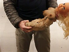 Stabbing The Doll Until I Cum On It