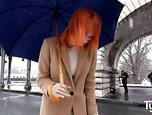 Bombshell red-head milf Kessie Shy gets a humongous ass sex cumming with squirt