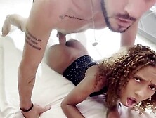 Taking the virginity of my girlfriend's eighteen-year-old sister's butt in my mother-in-law's living room.