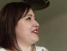 Larger lady with a big ass gets paddled and throat fucked