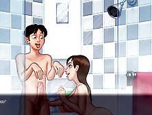 Jenny Invited Me Into The Shower and Blowed My Dong For The First Time(18+) - Summertime Saga New