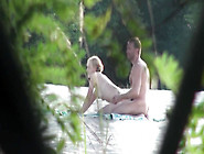 Doggy style dancing at the nude beach