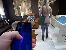 Vibrating panties while shopping - Public Fun with Monster Pub