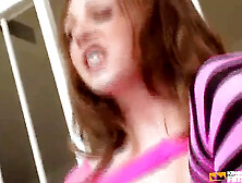 Naughty babe get her fuck holes boned by a guy with huge dick