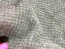 Young woman teasing herself