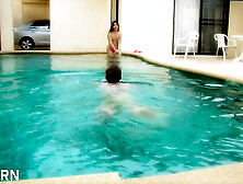 Fucking Sexy Thai Teen Pla Nalak in the Swimming Pool