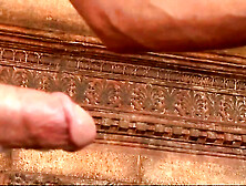 Old guy fucks the young maid hard anal