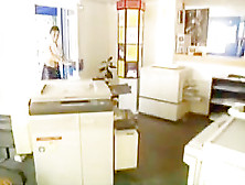 German copy machine fuck