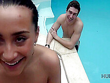 Cheap Whore Does Her Best To Stay At Spa With Her Bf