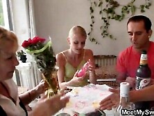 MEETMYSWEET - She toying her BF's mother pussy and sucks dad's cock
